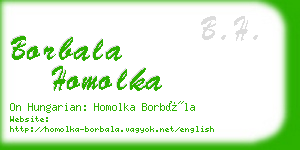borbala homolka business card